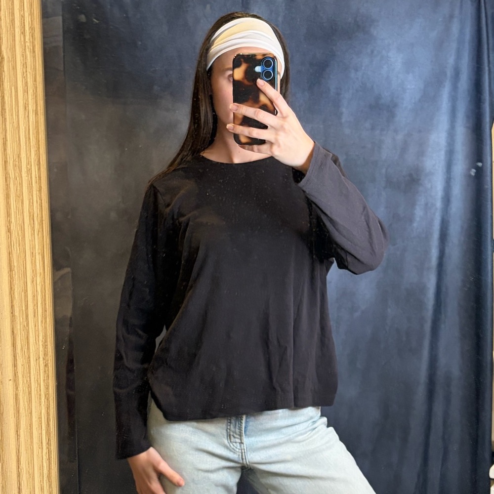 Croft & Barrow Black Long Sleeve Top